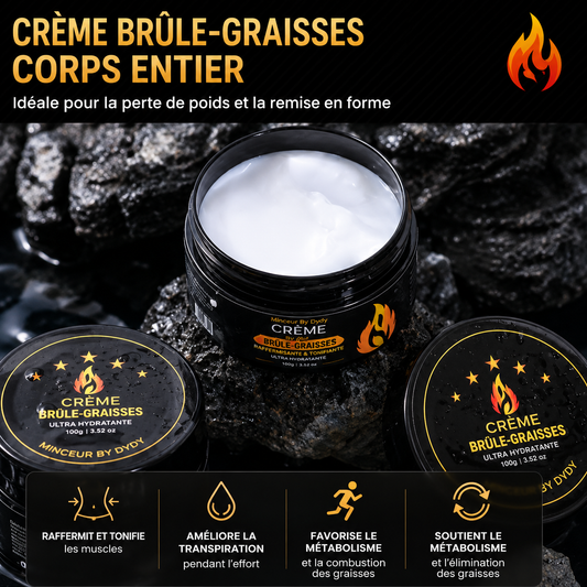 Crème chauffante MOOYAM Minceur by Dydy, pot de 100 g pour le massage du corps
